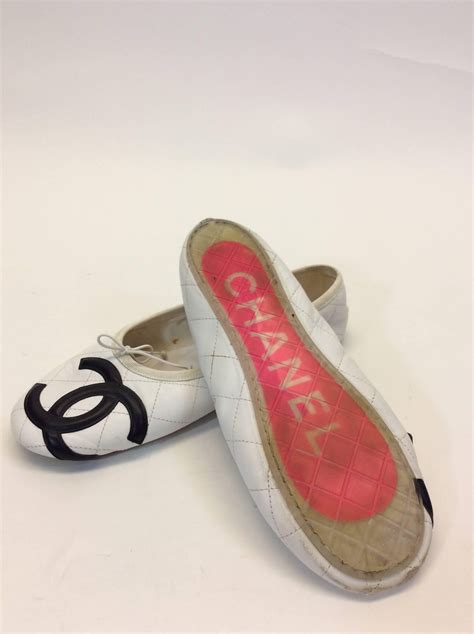 chanel cambon leather ballet flats|Chanel ballet flats sale.